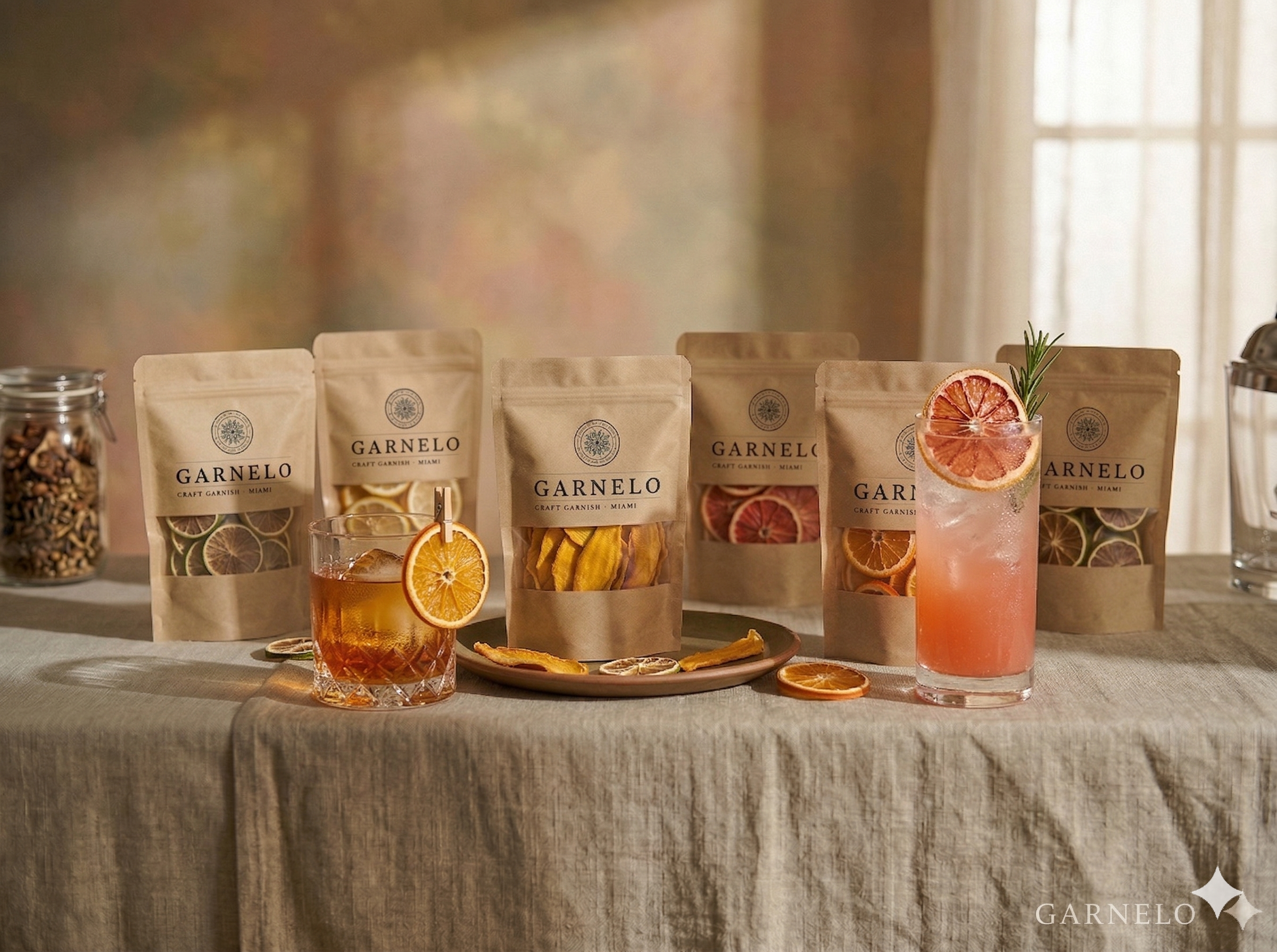 Garnelo dried fruit garnishes